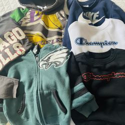 Lot Of Sport Theme Sweatshirts Hoodies Boys Sz3-4, Champion’s, Zara  Brands