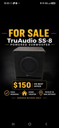 Truaudio ss-8 Powered subwoofer