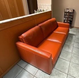 Scandinavian Designs - Jonas Leather Queen Sleeper Convertible Sofá