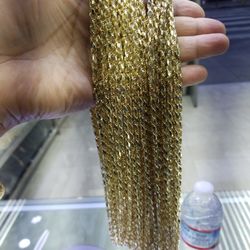 14k Gold Fancy Rope Chain Solid 