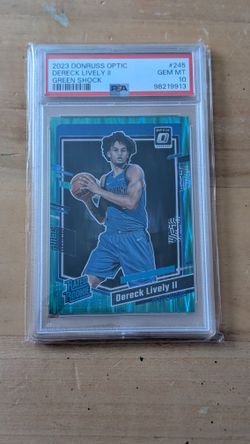 Dereck Lively Rated Rookies Green Shock PSA 10 