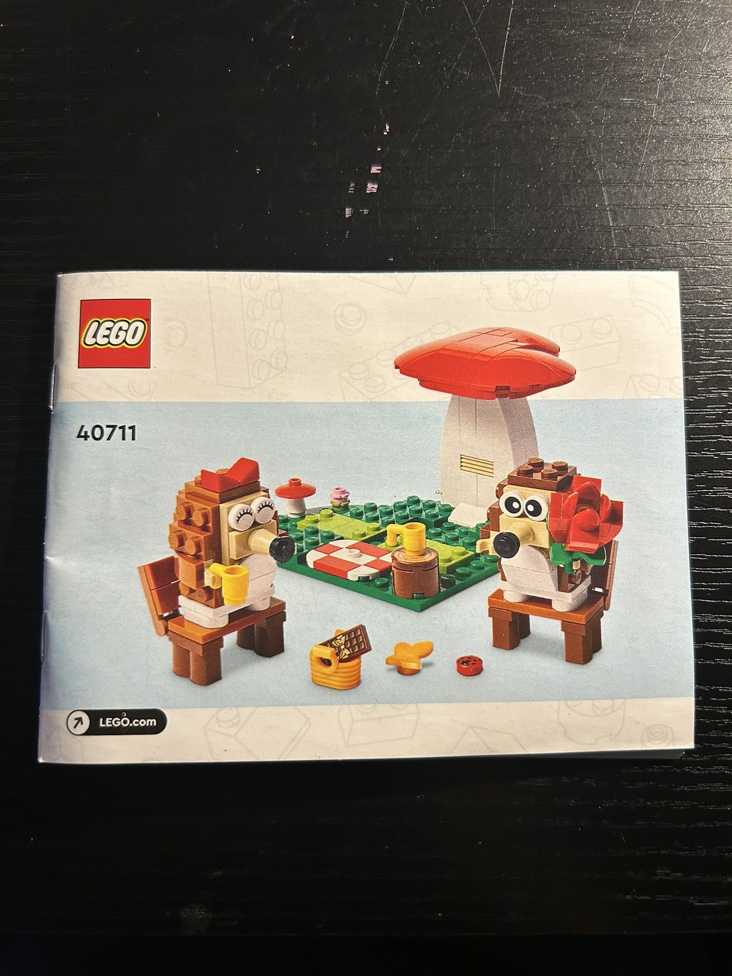 LEGO Couple Hedgehogs Having A Picnic