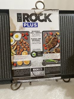 The Rock, Plus Grill/Griddle Non-Stick Reversible Tray | Oven Cooktop Stove BBQ $65