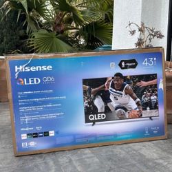 43QD6 43” Hisense smart 4k Qled tv 
