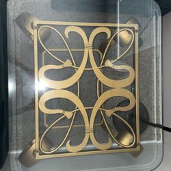 GOLD GLASS END TABLES