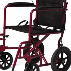 Transport Chair With 12 Inch Wheels 