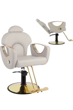 Gray Salon Barber Chair