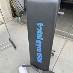 Weight bench press $$