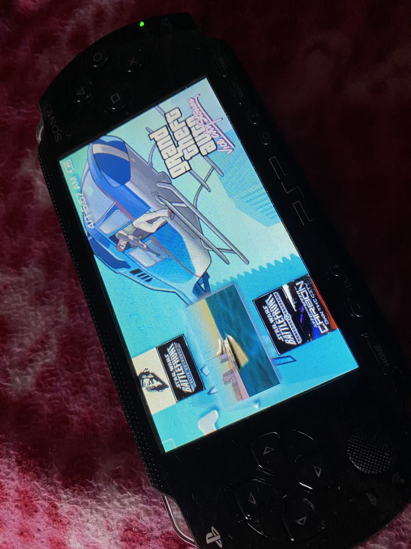 PSP modded with games