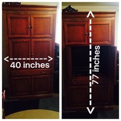 Beautiful Wood Entertainment Center