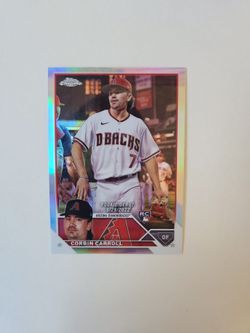 Corbin Carroll topps chrome rookie debut refractor