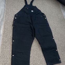 LOOSE FIT FIRM DUCK INSULATED BIB OVERALL - 2 WARM