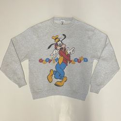 Vintage Disney Goofy Crew Sweatshirt Pullover Hoodie Size Large 21” x 27”