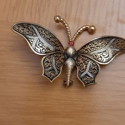 1950's Butterfly Vrooch marked Spain