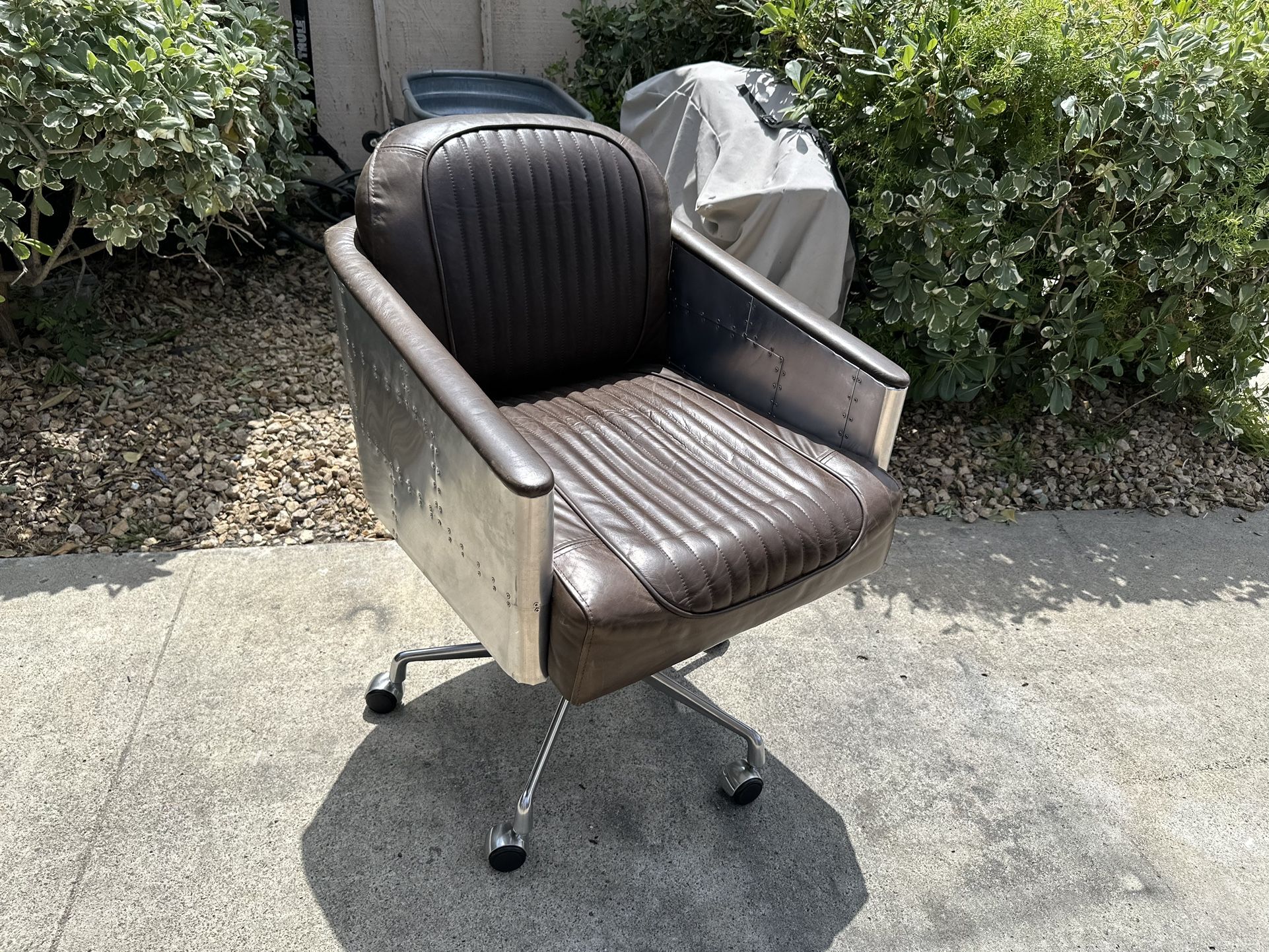 Restoration Hardware Aviator Office Chair Swivel