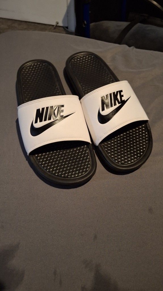 Nike Slides , Size 10, White