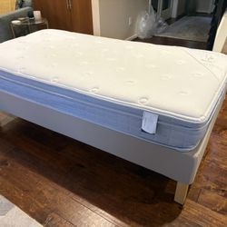 Complete Twin Bed - Base And Matress Included