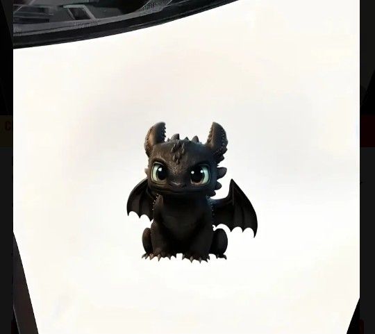 Toothless Dragon car Decal sticker