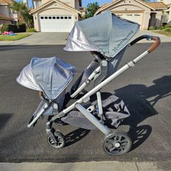 Double Seat Uppababy Vista Stroller