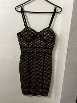 Black Glitter Mini Dress with Gold Lining
