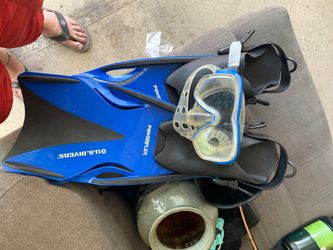 Dive giggles and fins