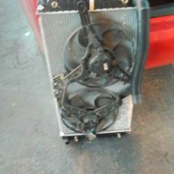 Radiator An Fans Chev96  Impala