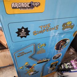Arcade 1up The Simpsons With Riser NEW