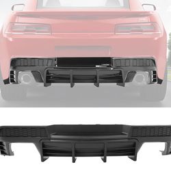 14-15 Chevy Camaro Rear Diffuser Bumper Lip Matte Black