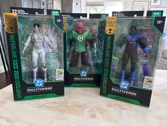 McFarlane DC Multiverse Complete All 3 Lanterns SDCC 2026 Exclusives Bundle