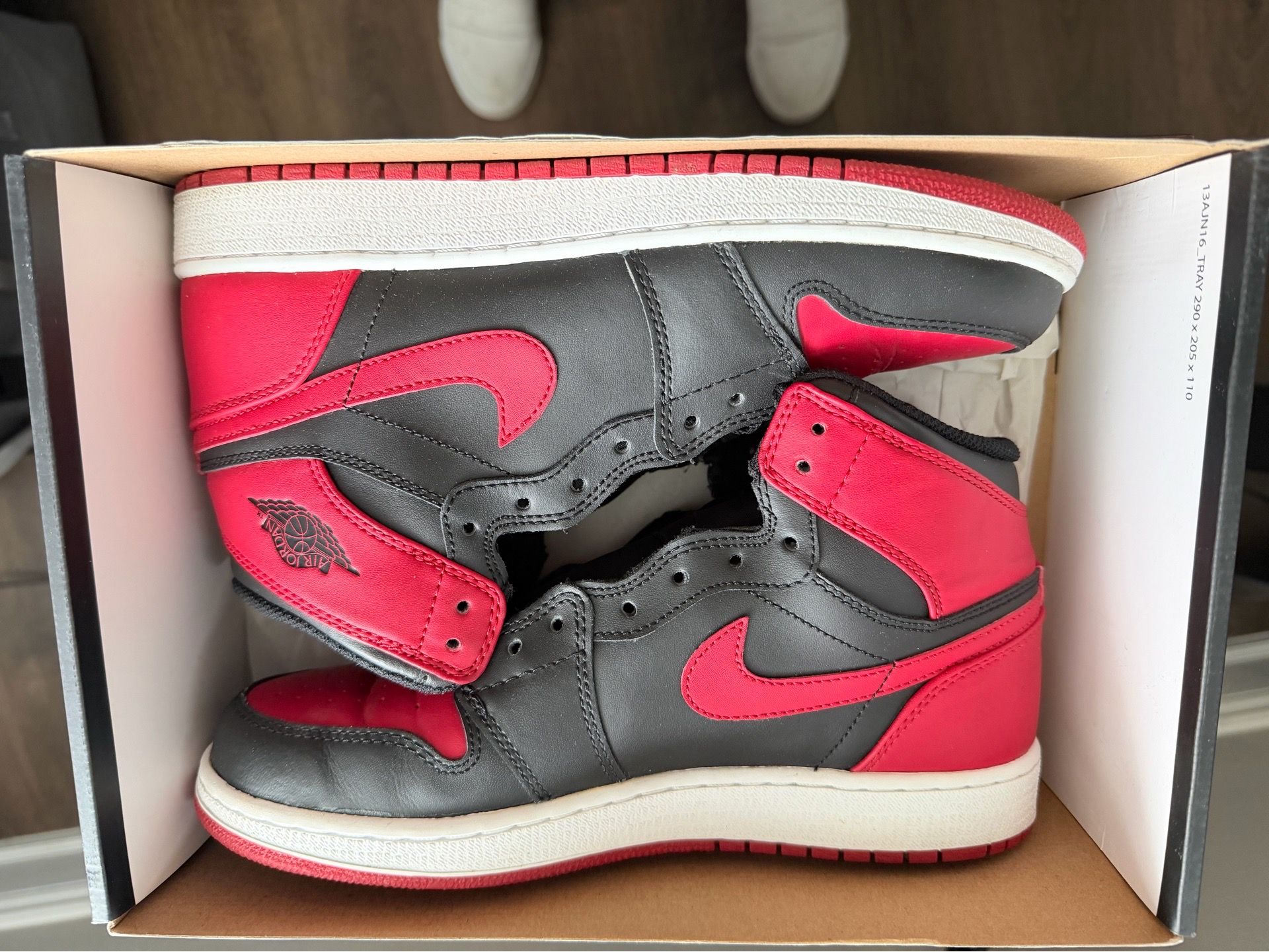 Jordan 1 Bred 2013 7Y Nike Shoes