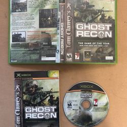 Tom Clancy's Ghost Recon (Microsoft Xbox, 2002) Complete w/ Registration Card 