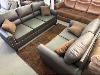 $596 new sofa and loveseat leather