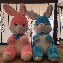 2 Large Stuffed Bunny’s