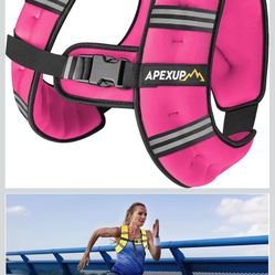 APEXUP 10 Lbs Weighted Vest Men Women, Weight Vest for Women Workout Equipment for Strength Training Running