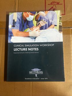 Clinical Simulation Workshop Lecture notes