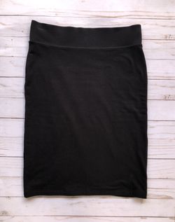 Black Basic Pencil Skirt