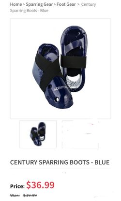 Century Sparring Boots - Blue (9-10)