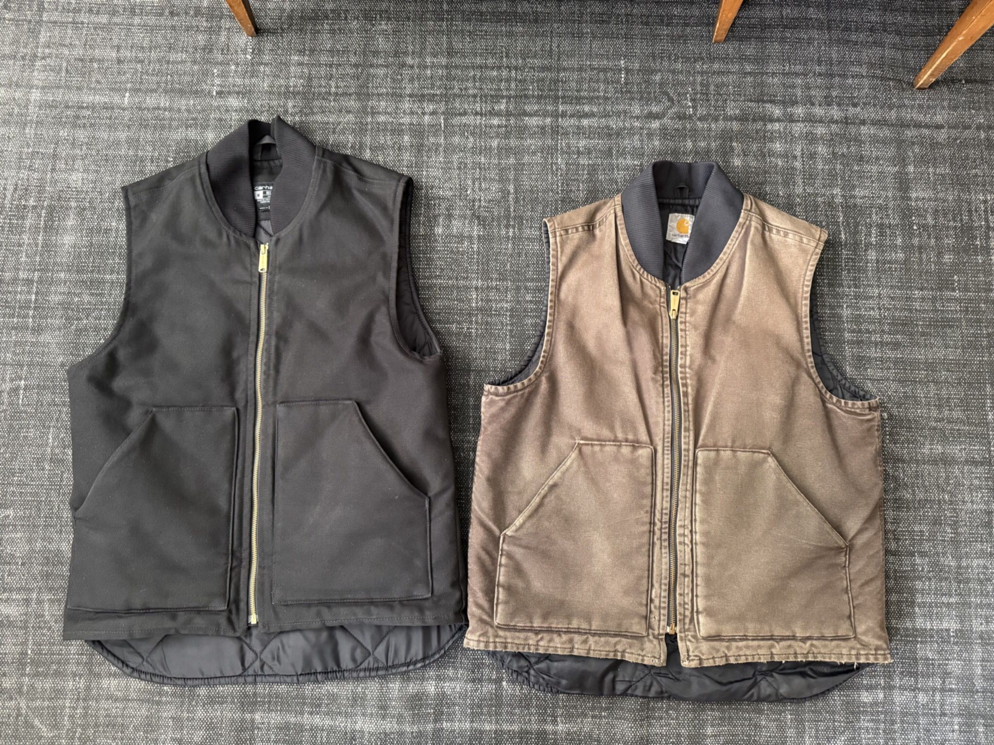 Carhartt Vest And Button Shirt