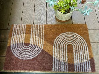 MCM Geometric Coir Doormat