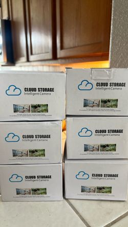 6 Security Cameras With Storage App.