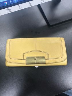 Coach Yellow Wallet