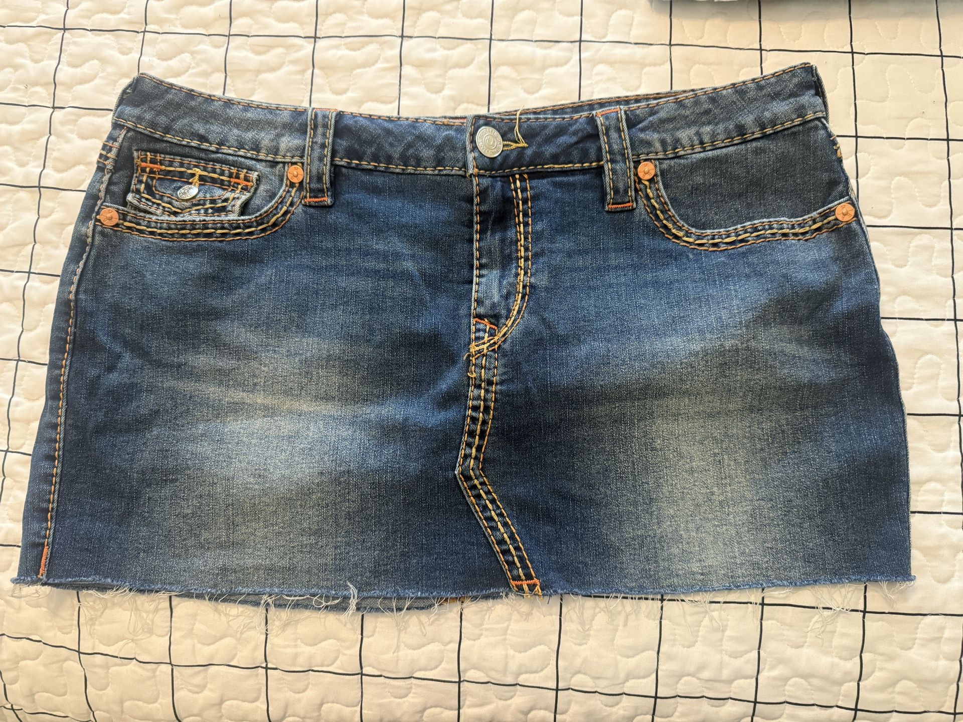 True Religion Denim Mini Skirt
