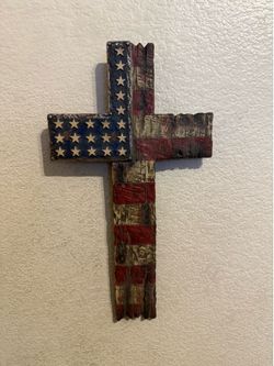 American Flag Cross