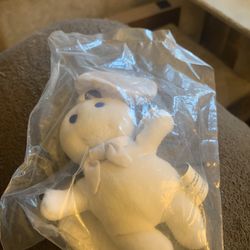 Pillsbury doughboy mini bean bag, doll New from 1999 was in storage still in sealed Bag
