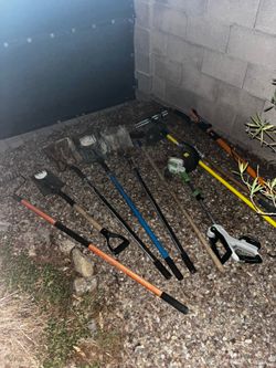 Assorted garden tools