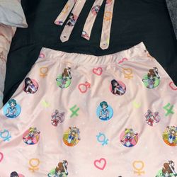 Sailor Moon Overall Skater Skirt