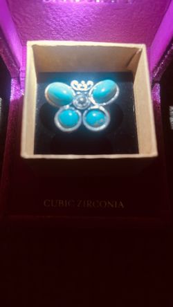 Butterfly turquoise ring 9