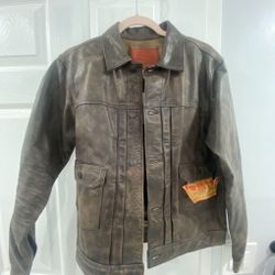 DOUBLE RL Leather Jacket 