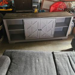Blue/Gray 70" TV Stand