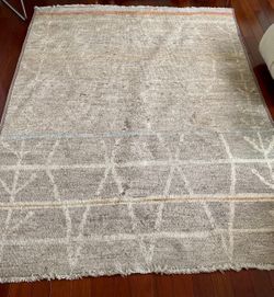 Vintage Moroccan Area Rug 77”x107”